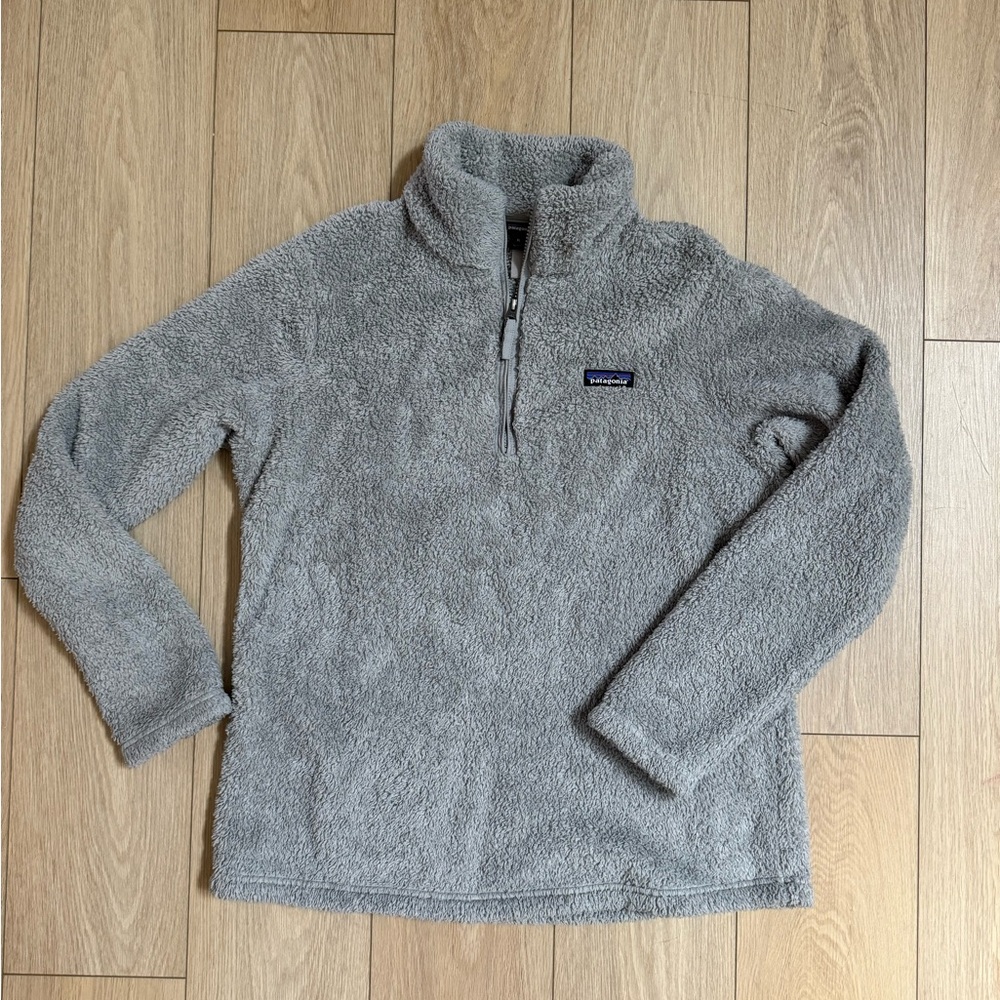 Patagonia Gray Fleece Quarter-Zip Pullover